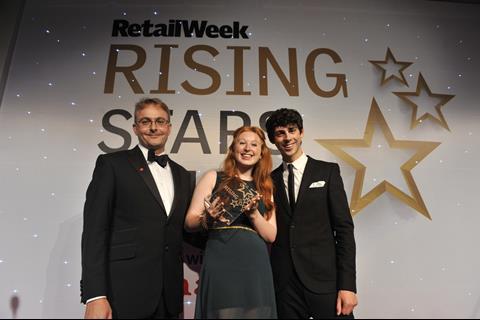 The Retail Week Rising Stars City & Guilds Kineo Apprentice of the Year award was awarded to Zoe Rawnsley of Boots.